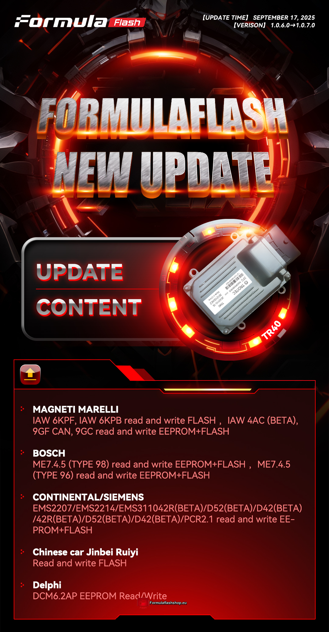 FormulaFlash ECU/TCU Tuning Tool v1.0.7.0